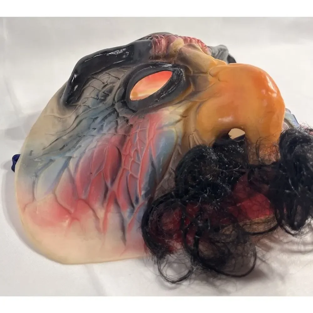 Vintage Fun World Monster Mask Beak Nose Mustache Halloween Item 9217 Taiwan